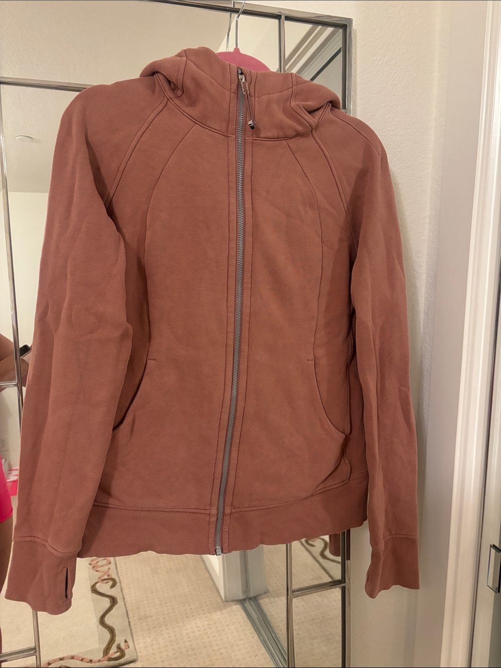 lululemon athletica Men's Dusty Rose Zip-Up Hoodie Jacket
